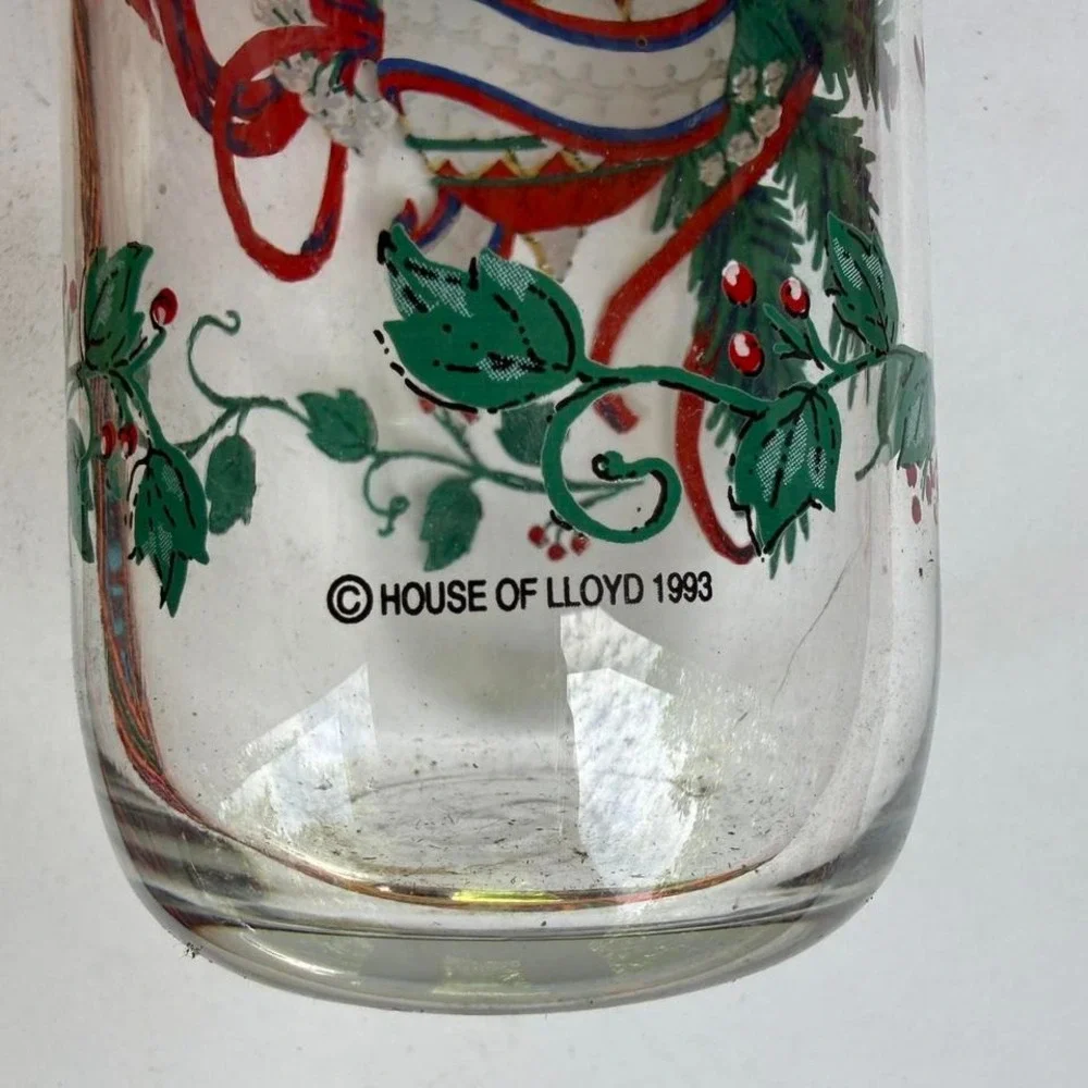 Vintage 1993 House of Lloyd Christmas glass bundle (set of 3) holiday decor xmas
